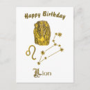 Recherche de astrologie zodiaque cartes postales Lion