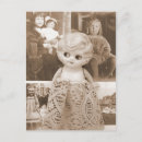 Recherche de poupées vintages cartes postales Fille