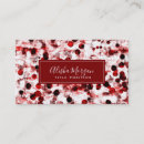 Recherche de point rouge cartes visite Abstrait