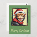 Recherche de singe de noël cartes postales Ape