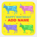Recherche de humour vache autocollants Anniversaire heureux