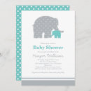 Zoek naar blue elephant babyshower uitnodigingen Genderneutraal