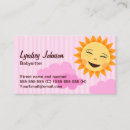 Recherche de babysitters cartes visite Professeur