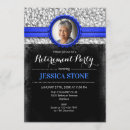 Recherche de bleu royal argent invitations Pour elle