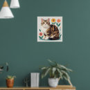 Recherche de chat tigré art Mur
