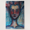 Zoek naar gedachten puzzels Vrouw