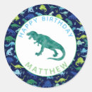 Recherche de anniversaire de t rex autocollants Aquarelle