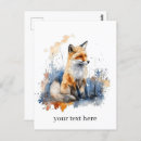 Recherche de renard orange cartes postales Mignon