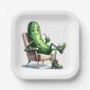 Recherche de pickle paper assiettes Cornichon