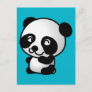 Recherche de panda noir et blanc cartes postales Porter