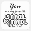 Recherche de courrier escargot autocollants Drôle