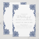 Recherche de fleurs blanches bleues invitations Ivoire