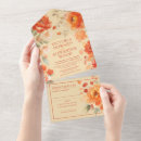 Recherche de orange mariage invitations Élégant