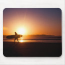 Recherche de surfer tapis souris Coucher de soleil