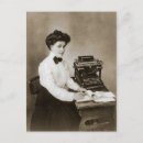 Recherche de machine à écrire antique cartes postales Écriture