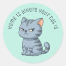 Zoek naar gestreepte kat stickers Schattig