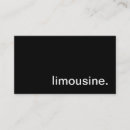 Recherche de limousines cartes visite Service de limousine