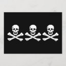 Recherche de drapeau pirate invitations Crâne et os croisés