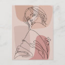 Recherche de femmes à la mode cartes postales Portrait