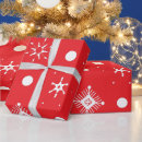 Zoek naar rood wit cadeaupapier Sneeuwvlokken