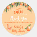 Recherche de orange mandarine autocollants Merci