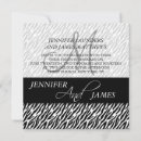 Recherche de zèbre mariage invitations Moderne