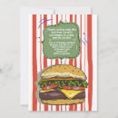 Recherche de hamburgers de gril invitations Nourriture