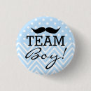 Recherche de moustache bleue badges Baby shower