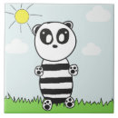 Recherche de dessin panda carreaux Mignon