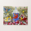 Zoek naar vogelhuis puzzels Bloemen