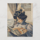 Recherche de lisant cartes postales Illustration vintage
