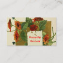 Recherche de fleurs orange cartes visite Vintage