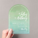 Recherche de vert mer invitations Simple