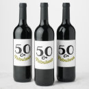 Recherche de anniversaire bouteilles vin étiquettes Fête du 50e anniversaire