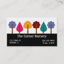 Recherche de arbres colorés cartes visite Élégant