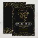 Recherche de adulte de surprise anniversaire invitations Noir