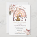 Zoek naar boho teddy bear baby shower invitations We kunnen bearly wachten