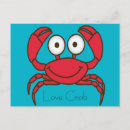 Recherche de dessin de crabe cartes postales Créature marine
