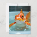 Zoek naar grappige vissen briefkaarten Schattig