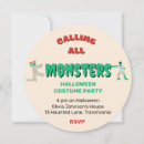 Recherche de monstres invitations Rouge