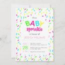 Recherche de baby sprinkle invitations Coloré