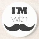 Recherche de moustaches dessous de verres Noir