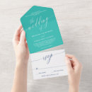 Recherche de blanc bleu turquoise mariage invitations Minimaliste