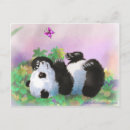 Zoek naar leuke panda briefkaarten Cartoon