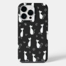 Recherche de chat noir et blanc iphone coques Motif