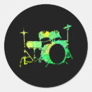 Recherche de drum kit autocollants Percussion