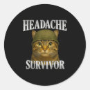 Recherche de tête de chat autocollants Drôle