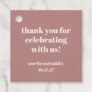 Recherche de mariage étiquettes cadeau Typographie