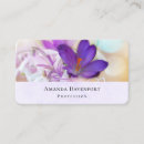 Recherche de fleur de crocus cartes visite Violet