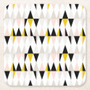 Recherche de motif scandinave dessous de verres Noir